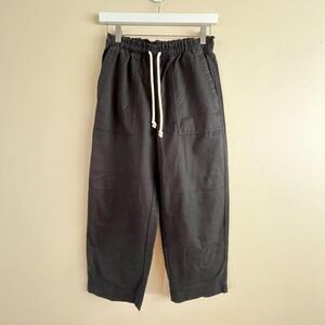 Old Navy Black Straight Leg Drawstring Pants Size XS Comfort Pockets Relaxed
